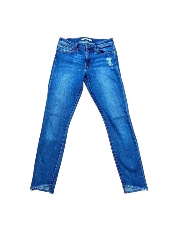 Joe's Jeans Denim - Joe’s jeans blue mid rise waist skinny distressed ripped denim stretchy size 26
